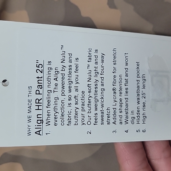 lululemon Align™ High-Rise Pant with Pockets 25" - Picture 8 of 8